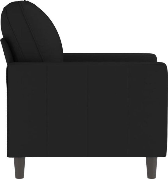 vidaXL Fauteuil fluweel zwart