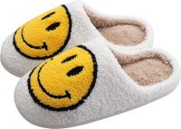 JAXY Smiley Slippers - Smiley Pantoffels - Maat 41-42 - Wit