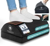 Birkental Voetsteun Bureau – (TESTWINNAAR) met zachte voetenzak – Ergonomisch in hoogte verstelbare, antislip voetensteun – Kantoor- en bureauaccessoires voor comfort – Voetenbank – Voetenbank