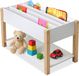 Merkloos Relaxdays Boekenrek kind - 4 planken - 44x80x40 cm - wit