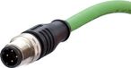 METZ CONNECT 142M1D10050 M12 Netwerkkabel, patchkabel CAT 5e SF/FTP 5.00 m Groen PUR-mantel