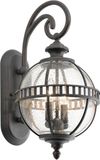 Kichler Halleron LED Wand Buitenlamp | 2X E14 Max 40W | IP44 | Dimbaar | Londonderry