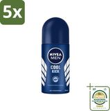 Nivea 5 x Cool Kick Deodorant Roller - 50 ml