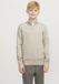 JACK&JONES JJEEMIL KNIT HALF ZIP NOOS JNR Jongens Truien Maat 176 Katoen Viscose Polyamide Oatmeal