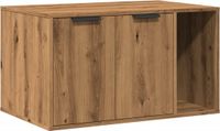 vidaXL Kattenbakkast - 80x50x45 cm - Bewerkt Hout - Artisanaal Eikenkleurig