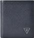 GUESS Leren portemonnee Milano Bifold Wallet Blue donkerblauw