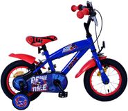 Volare Turbo Crew Vélo enfant - Garçon - 12 pouces - Bleu Rouge - Deux freins à main