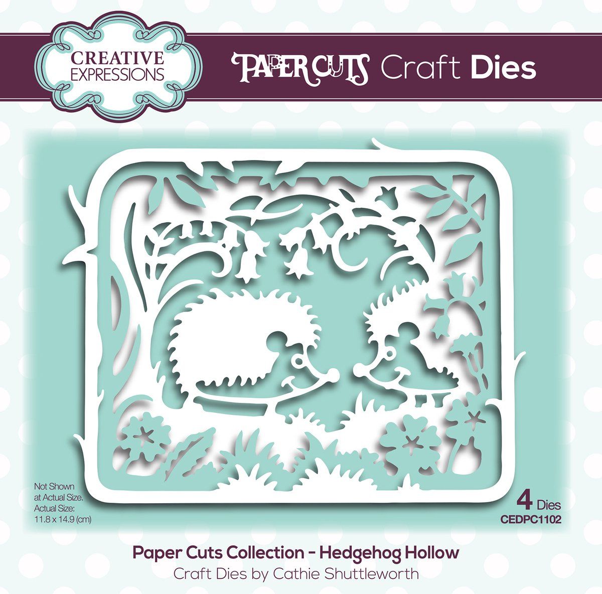 Creative Expressions Paper Cuts Craft Dies - Stekelvarken