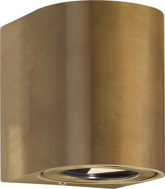Nordlux Canto 2 - Wandlamp Buiten - Messing - 10.6W - 3000K - IP44