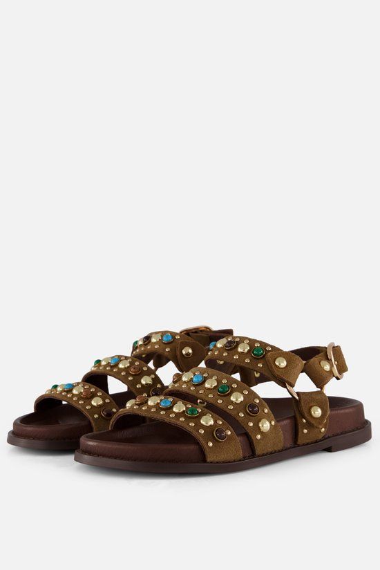 Linea Zeta Sandalen bruin Leer - Maat 41