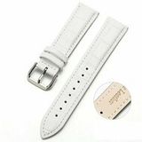 Crocodile White Leather Strap for Huawei Watch GT 2 Pro / GT 3 Pro - 46mm