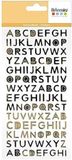 Artemio Collection On se marie alfabet sticker goud 1 vel