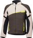 Held Renegade 2, veste textile imperméable pour femmes, Marron Foncé/Beige/Jaune Néon, XXL