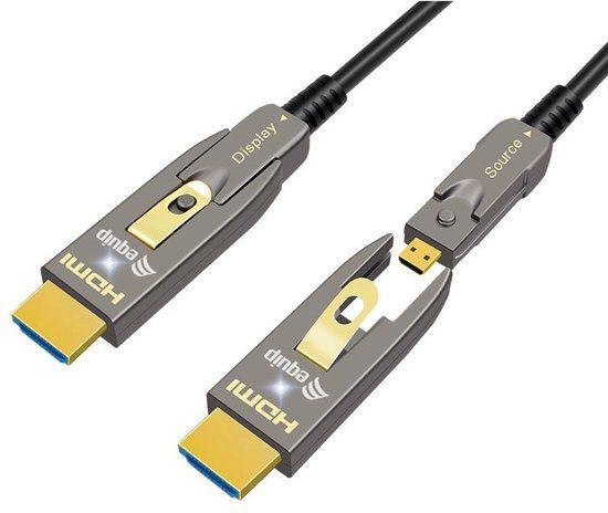Equip 119413 HDMI kabel 20 m HDMI Type-A/HDMI Type-D Zwart
