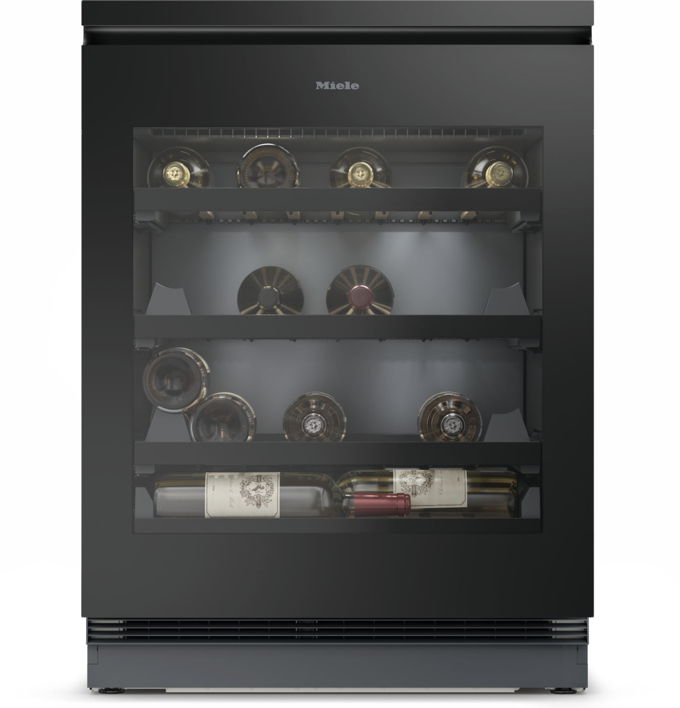 Miele KWTUS 7054 F - Compressor Wine Cooler - Undercounter - Black - 44 Bottles