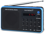 Sunstech Portable digital AM/FM radio Black