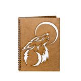 Agenda Lup Urland de Maan Agenda A5 gepersonaliseerd DIN Lemn