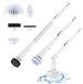 Brosse de nettoyage électrique, réglable, avec 5 têtes, étanche IPX7, avec éclairage LED