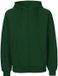 Neutral Unisex Tiger Cotton Hoodie With Zipper NET63301 - Bottle Green - 3XL