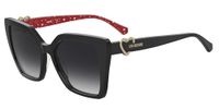 Love Moschino MOL067/S Black/Dark Grey Shaded 54/17/140 Dames Zonnebrillen