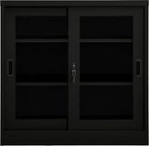 vidaXL Armoire à rideaux 90x40x90 cm acier noir