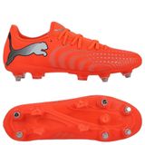 PUMA Future 9 Play MXSG Chaussures de football unisexe Rouge brillant Blanc Noir Argent 44 EU
