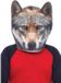 Leg Avenue Wolfskop-masker van schuimrubber, voor heren, grijs