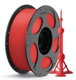 Filament PLA+ 1,75 mm, +/- 0,02 mm, 1 kg, rouge, pour impression 3D