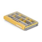 Plano EDGE 3500 Premium Tackle Opslag met Rustrictor Roestbestendige Technologie, Grijs en Geel, Waterdichte Terminal Tackle Box Organisatie, Klein