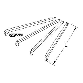 KS Tools Trekhaakset voor kogellagertrekker - 4-delig