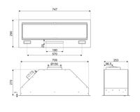 Smeg KSG8P4X - Afzuigkap - Inbouw - 681 m³/uur - Roestvrijstaal