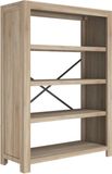vidaXL Bibliothèque 4 étagères 80x30x110 cm bois d'acacia massif