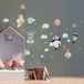 Muursticker Kinderkamer Decoratie Babykamer Muursticker Gelukkige Dieren Vliegen H60xL 90cm