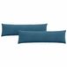 vidaXL Zitkussens 2 stuks Blauw 145 x 40 cm Corduroy stof