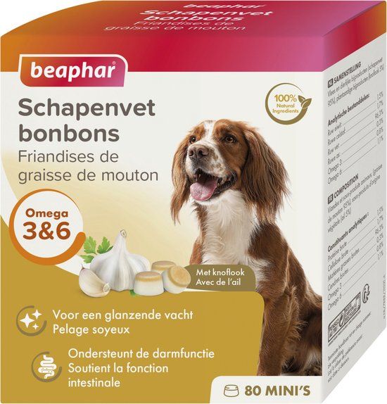 Beaphar Schapenvet Bonbons Knoflook Mini 245 g