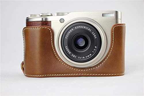 Zakao XF10 beschermhoes - PU-leer - Halve opening - Holster - Cameratas - Bruin