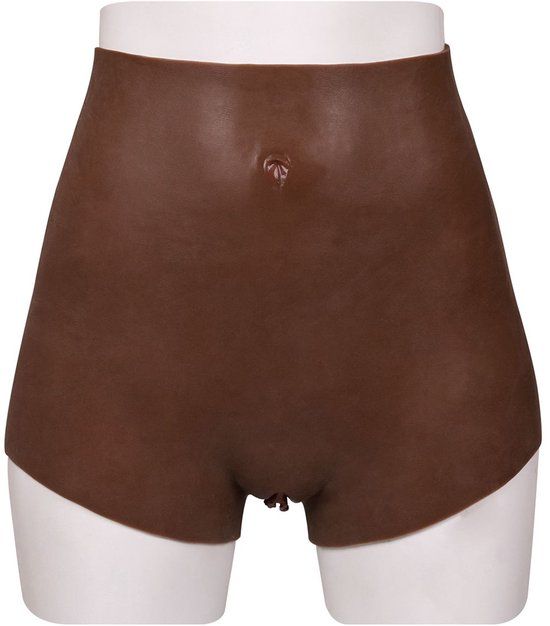 XX-DREAMSTOYS XX-DreamToys - Ultra Realistische Bodysuit Male-to-Female - Drag Queen - Vrouwentorso met Vagina - Bruin S