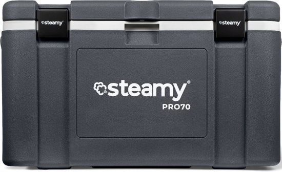 Steamy Pro 70 - Grote Koelbox - Extra goed geïsoleerd - 70 Liter - Grijs