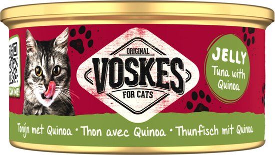 Voskes Kattenvoer Nat Tonijn met Quinoa 85gr