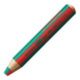 STABILO woody 3 in 1 duo watercolour pencil red/dark green