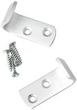 Bulk Hardware BH00527 Aluminium Kledinghaken Satijn Wit (6 stuks)