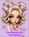 Cute Butterfly Girl Coloring Book