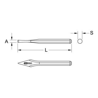 KS Tools kruisbeitel, 8-kant, 4x125mm