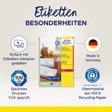 AVERY Recycling adres etiketten, 99,1 x 57 mm, naturelwit
