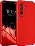 kwmobile metallic hoesje van TPU - geschikt voor Samsung Galaxy A27 5G - Flexible case voor smartphone - In metallic donkerrood