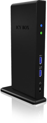ICY BOX IB-DK2241AC - Notebook Dock & Poortreplicator - Zwart