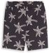 Tom Tailor Shorts grey white sketched palm trees