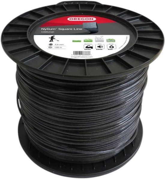 Oregon Tool Oregon Nylium Square Cutting Line, 3 mm x 155 m