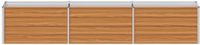 vidaXL Verhoogde plantenbak licht bruin 240 x 40 x 45 cm