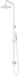 Hotbath Cobber M438 set de douche avec pomme de douche, barre de glissière et douchette